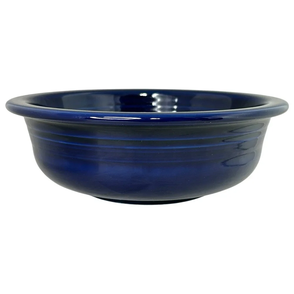 Fiesta Large Classic Bowl 8.25 Cobalt Blue Straight Sides 40 OZ Excellent